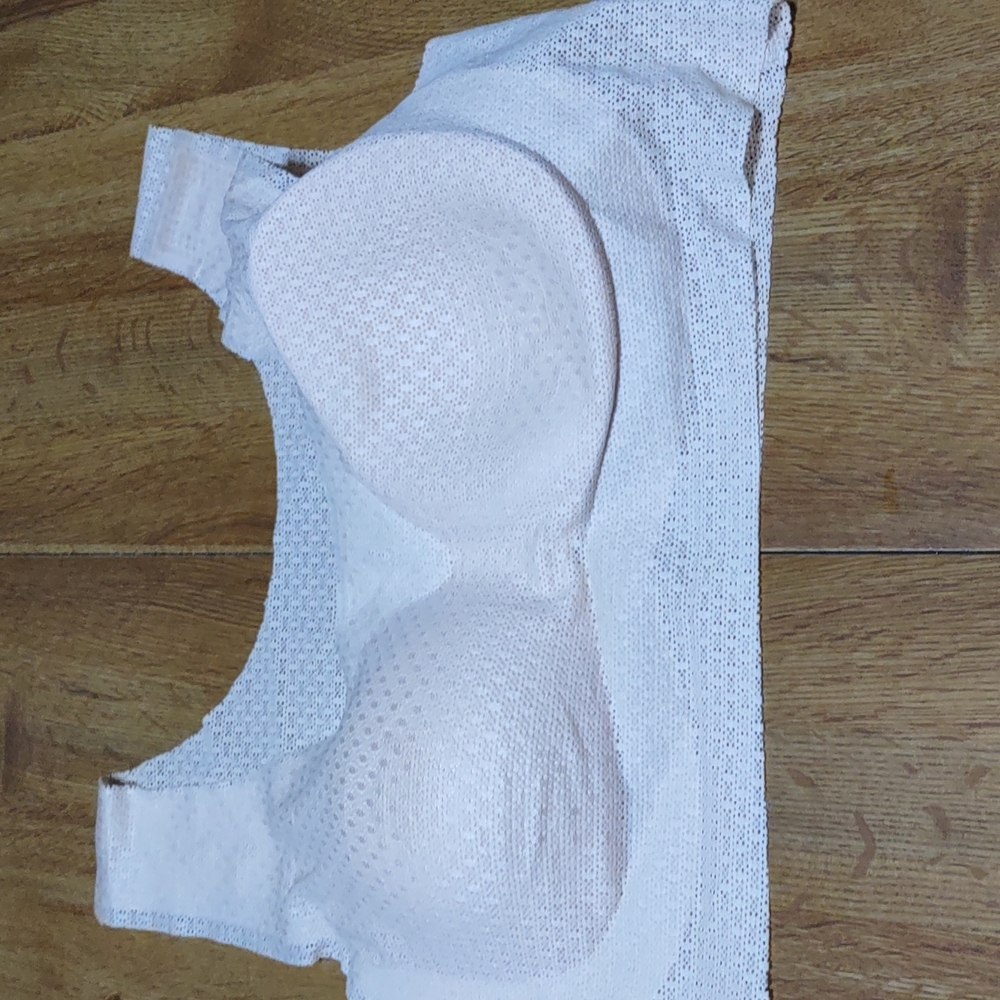 Peach sports bra